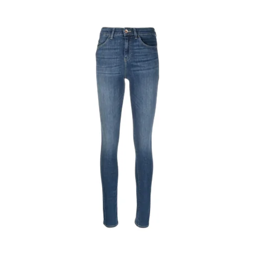 Embroidered-Logo Skinny Jeans