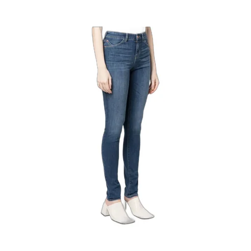 Embroidered-Logo Skinny Jeans