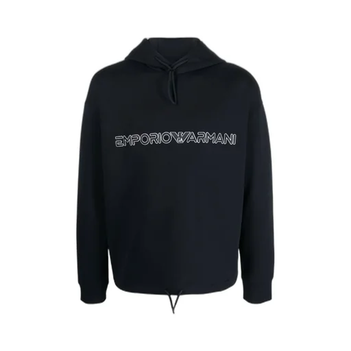 Embroidered-Logo Pullover Hoodie