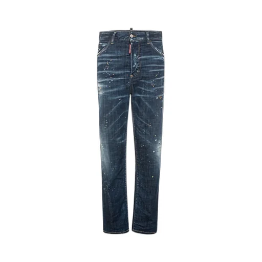 Dsquared2 Boston Paint-Splatter Distressed Jeans