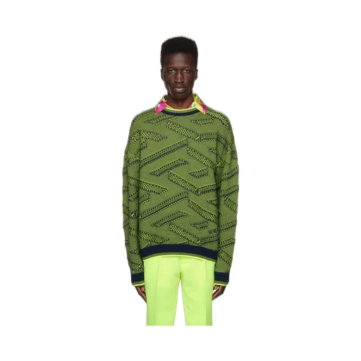 Greca Patterned-Jacquard Jumper