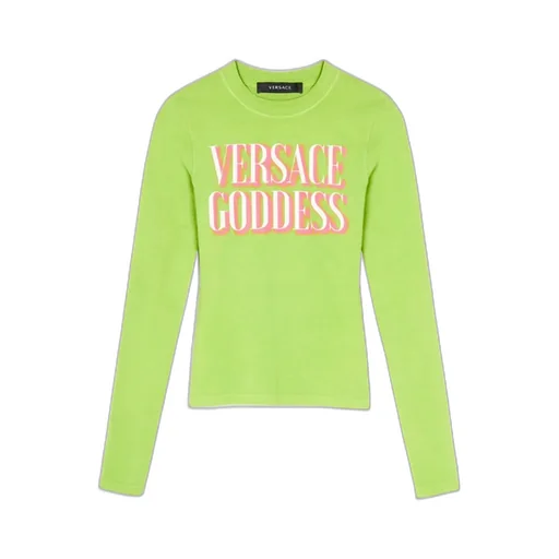Slogan-Print Long-Sleeve T-Shirt