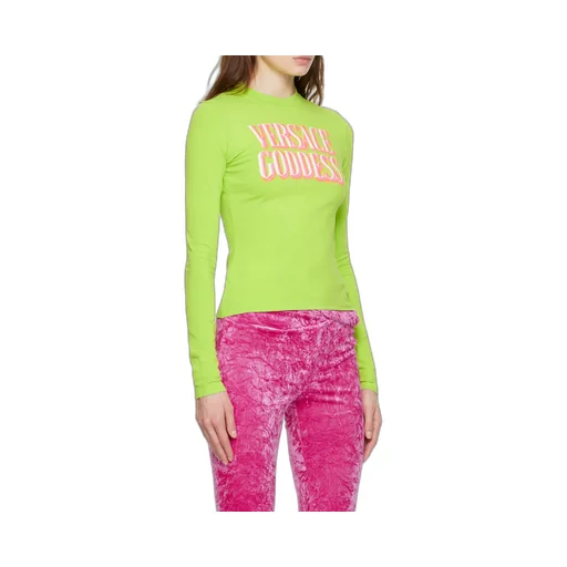 Slogan-Print Long-Sleeve T-Shirt