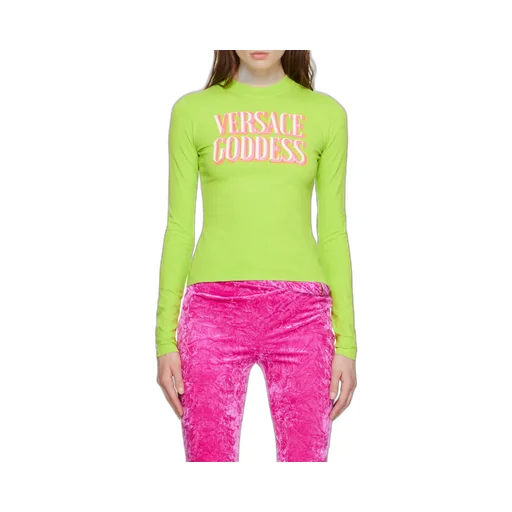 Slogan-Print Long-Sleeve T-Shirt