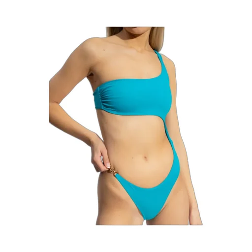 Medusa Plaque Detail Swimsuit