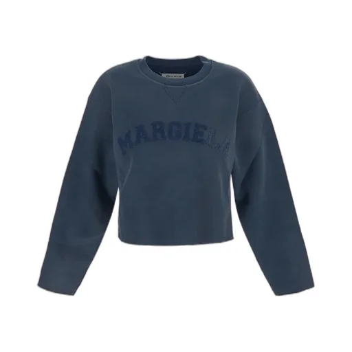 Maison Margiela Glitter-Embellished Logo Sweatshirt