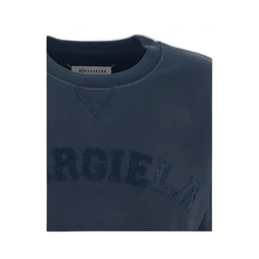 Maison Margiela Glitter-Embellished Logo Sweatshirt