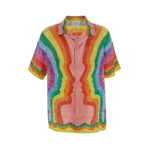 Mind Vibrations Artwork Silk Shirt
