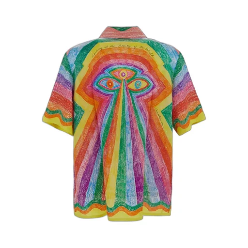 Mind Vibrations Artwork Silk Shirt