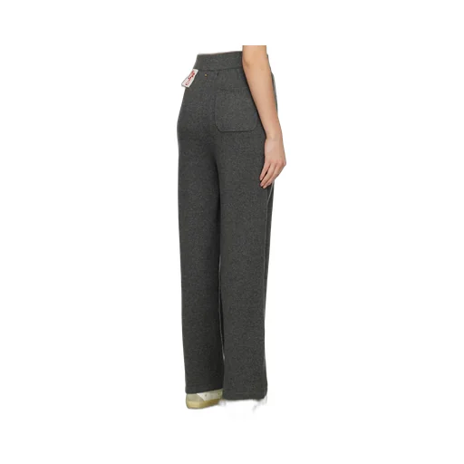 Gray Cashmere Blend Women’S Joggers