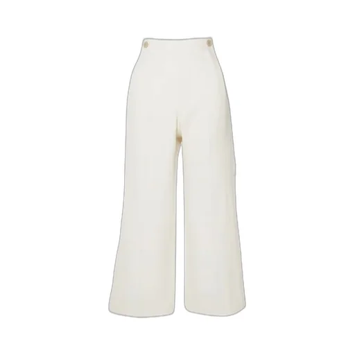 High-Waisted Cropped Trousers