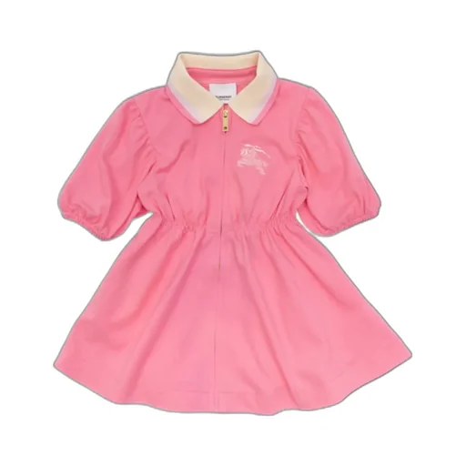 Logo-Embroidered Cotton Dress