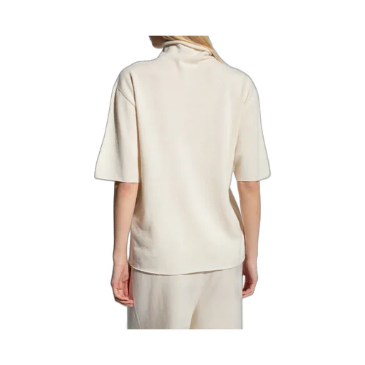 Jil Sander Roll-Neck Short Sleeved Knit Top
