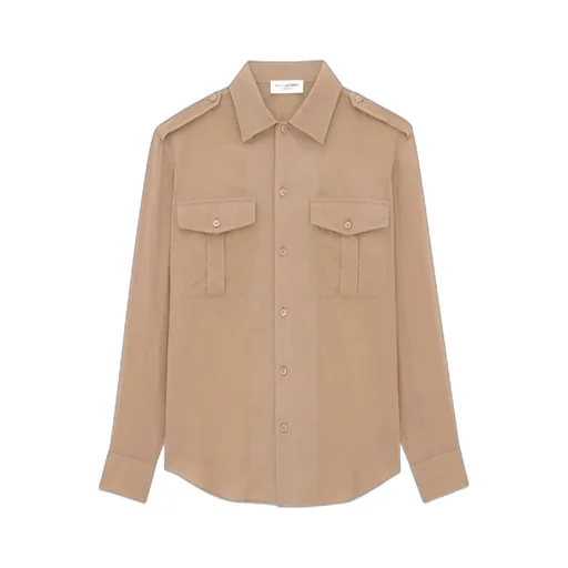 Saint Laurent Buttoned Long-Sleeved Shirt