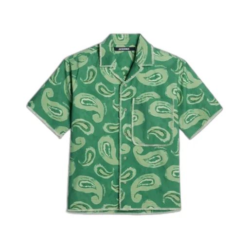 Artichaut Paisley-Print Frayed-Edge Shirt