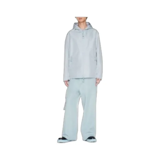 Off-White Quote Zip-Up Hooded Windbreaker