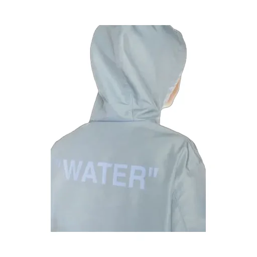 Off-White Quote Zip-Up Hooded Windbreaker