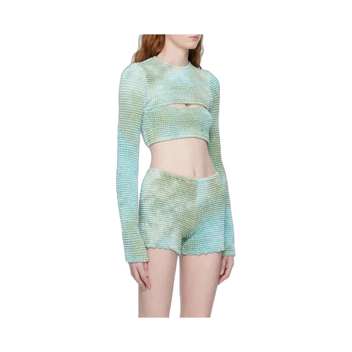 Off-White Double Cut-Out Long-Sleeved Top