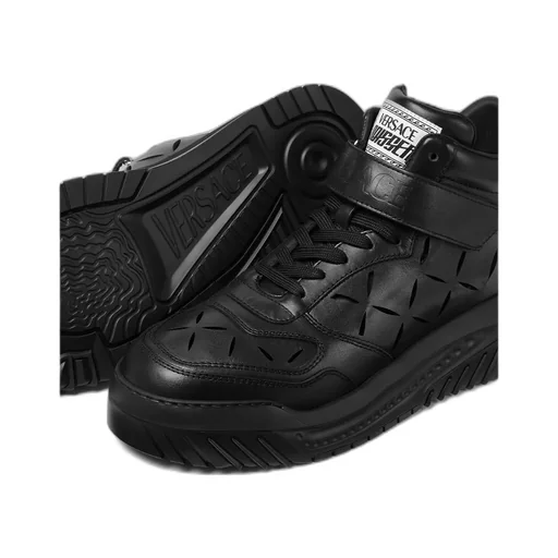 High-Top Leather Trainers