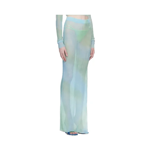 Tie-Dye Sheer Maxi Skirt