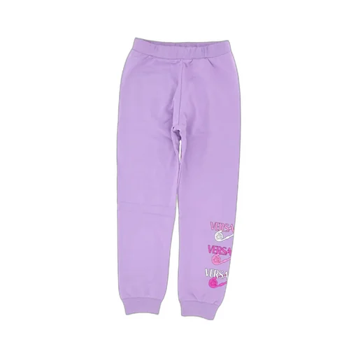 Versace Kids Logo Pin Printed Sweatpants