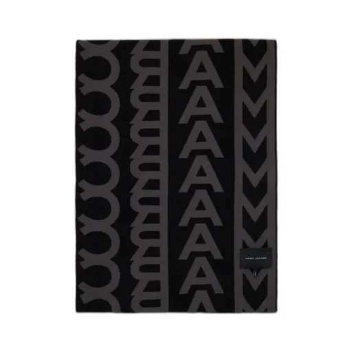 Marc Jacobs Monogram Patterned Knitted Scarf