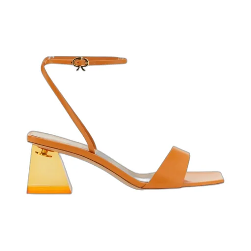 Gianvito Rossi Square-Toe Ankle Strap Sandals