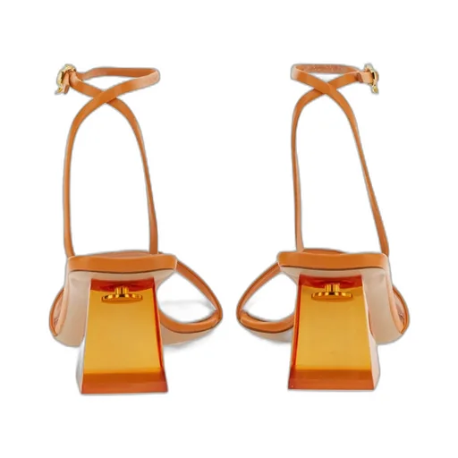 Gianvito Rossi Square-Toe Ankle Strap Sandals