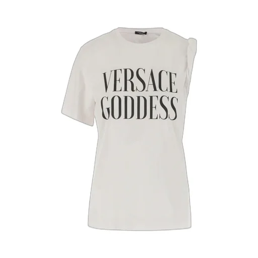 Versace Logo Printed Crewneck T-Shirt