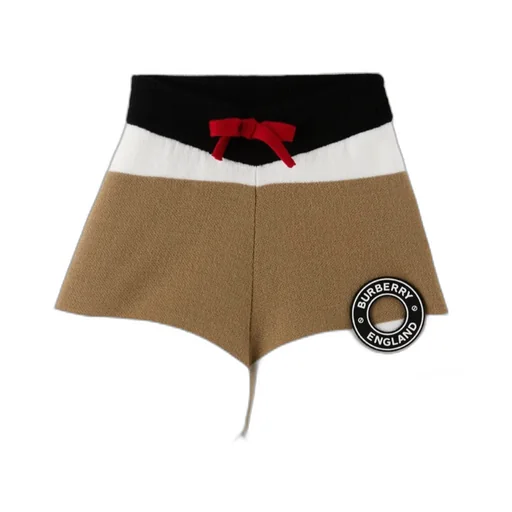 Logo-Patch Wool-Blend Shorts