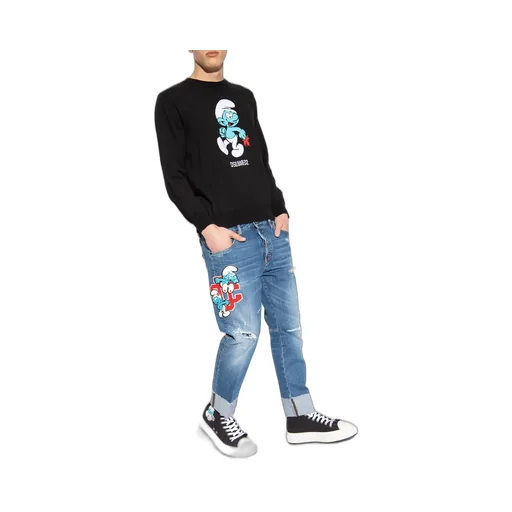 Smurf Knitted Jumper