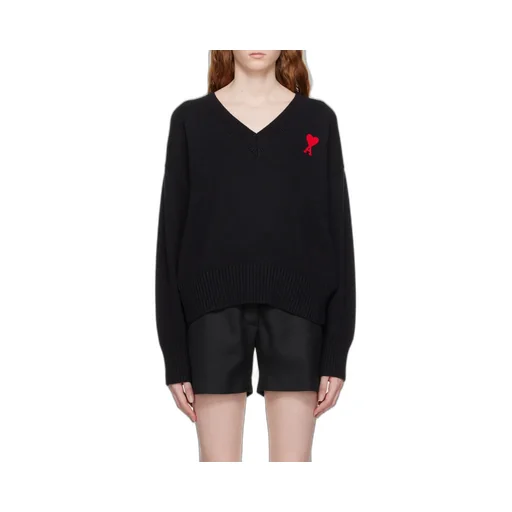 Logo V-Neck Knitted Sweater