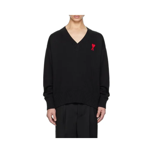 Logo V-Neck Knitted Sweater