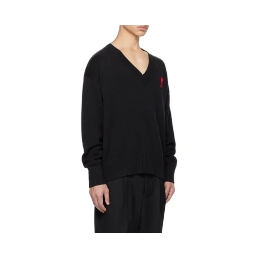 Logo V-Neck Knitted Sweater