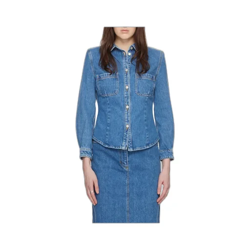 Long-Sleeved Denim Shirt