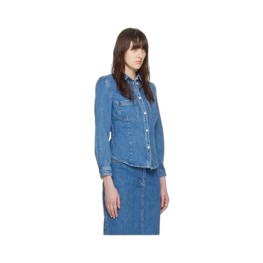 Long-Sleeved Denim Shirt