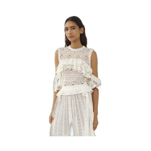 Chloé Sleeveless Crochet Knit Top