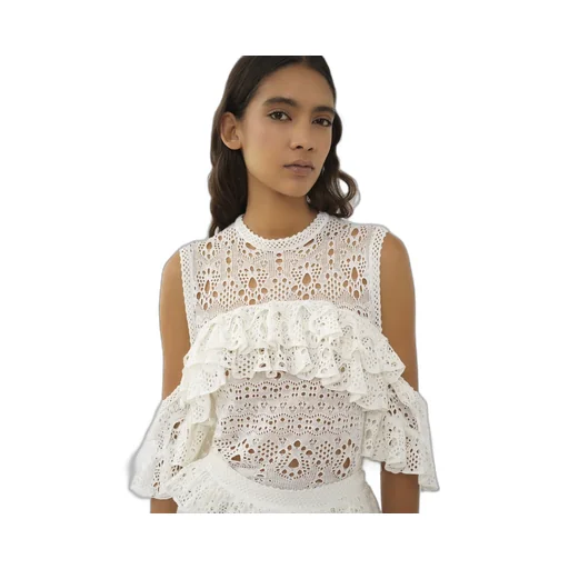 Chloé Sleeveless Crochet Knit Top