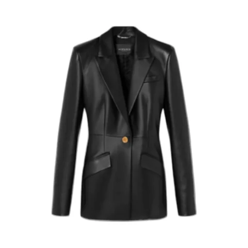 Versace Medusa Leather Blazer