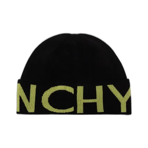 Logo Intarsia-Knit Wool Beanie