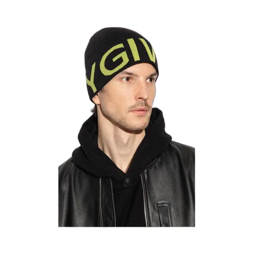 Logo Intarsia-Knit Wool Beanie