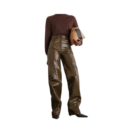 Straight-Leg Casual Pants