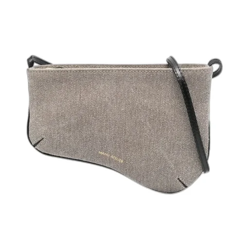 Manu Atelier Curve Edge Zipped Shoulder Bag