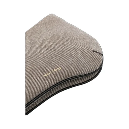 Manu Atelier Curve Edge Zipped Shoulder Bag