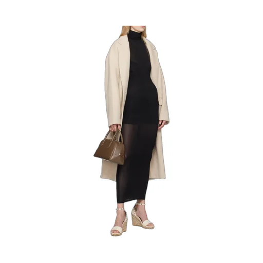Isabel Marant Semi-Sheer High-Neck Long-Sleeved Dress
