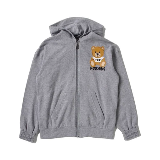 Teddy Bear Zippered Hooded Hoodie