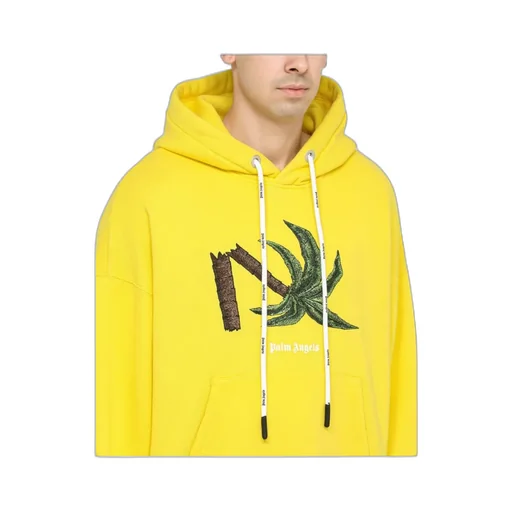 Palm Angels Palm Embroidered Drawstring Hoodie