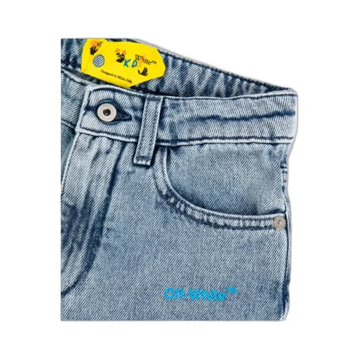 Off-White Kids Diag-Stripe Printed Denim Jacket