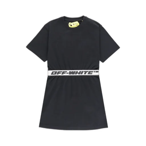 Off-White Kids Logo Waistband Short-Sleeved Dress