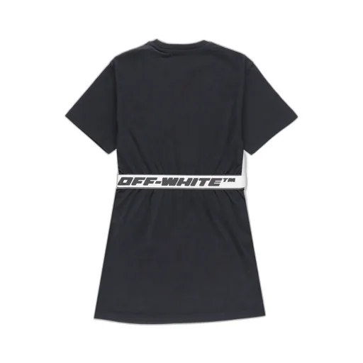 Off-White Kids Logo Waistband Short-Sleeved Dress